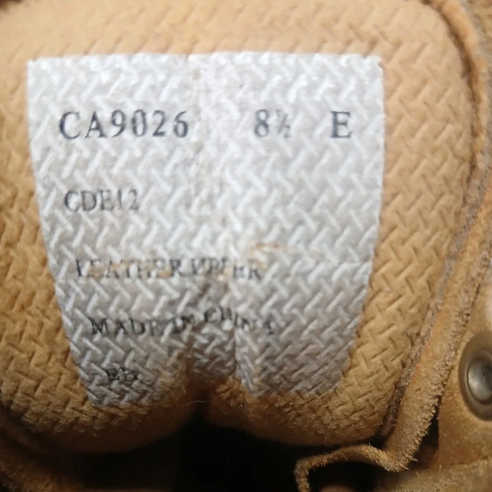 Carolina Work Boots Mens 8.5 E Wheat Waterproof Insulated 600g CA9026 EH Rated